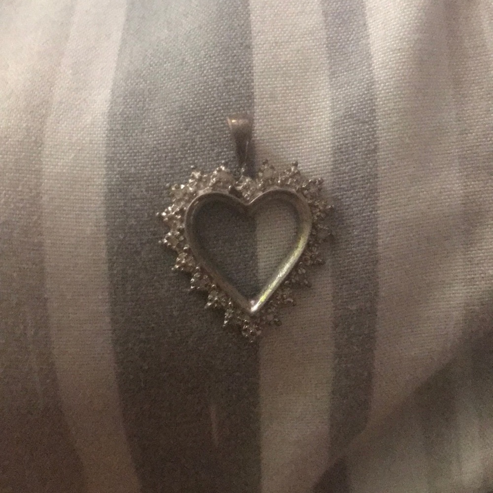 Diamond necklace sterling silver